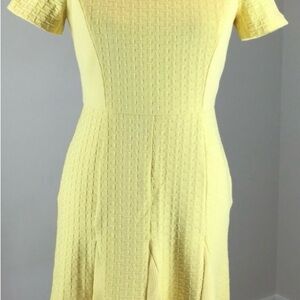 Talbots Sunny Yellow Textured Mini Dress